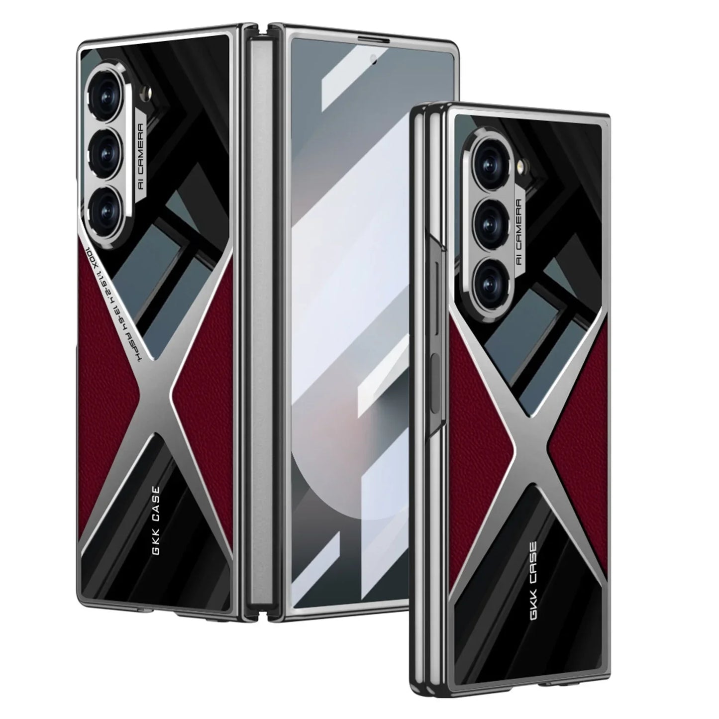 Luxury Leather Case with Camera Protection For Samsung Galaxy Z Fold 6