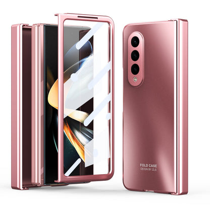 Shockproof Plating Hinge Case for Samsung Galaxy Z Fold 4