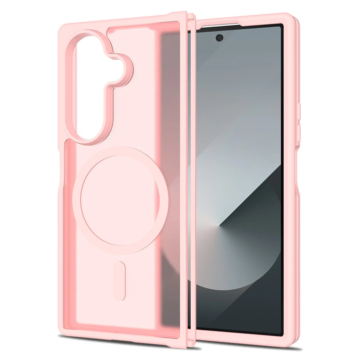 Frosted Magnetic Shield Case with Soft Frame