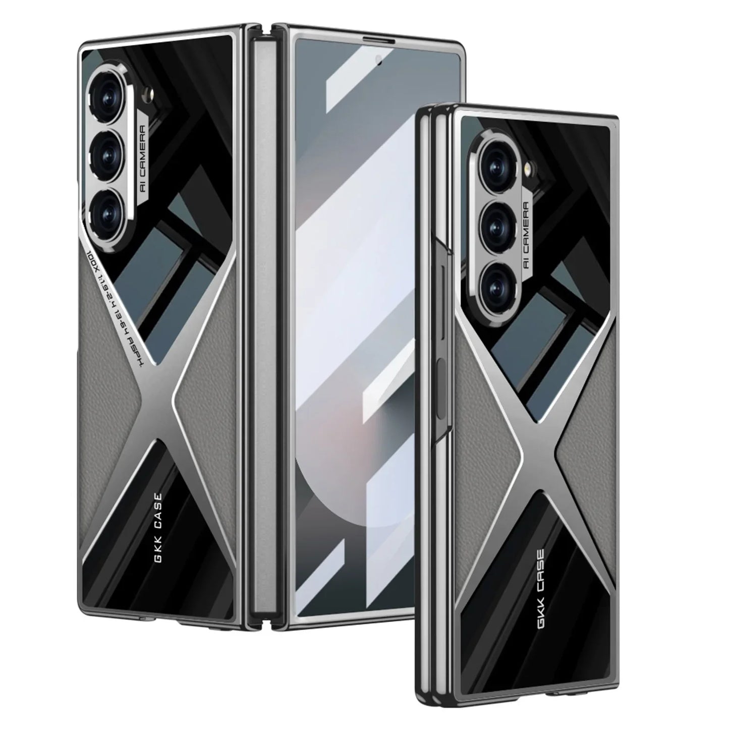 Luxury Leather Case with Camera Protection For Samsung Galaxy Z Fold 6