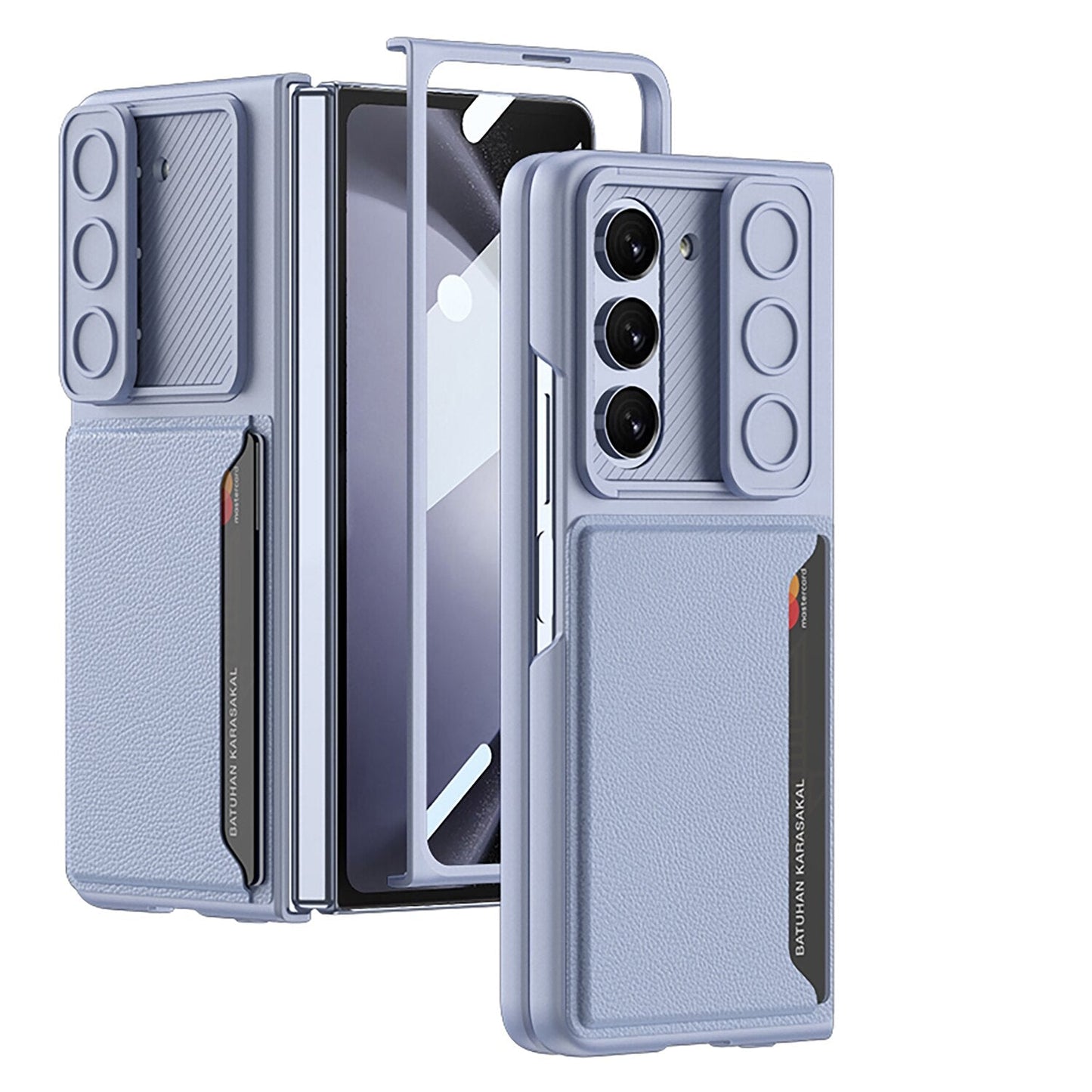 Ultrathin Matte Case with Card Holder For Samsung Galaxy Z Fold 5